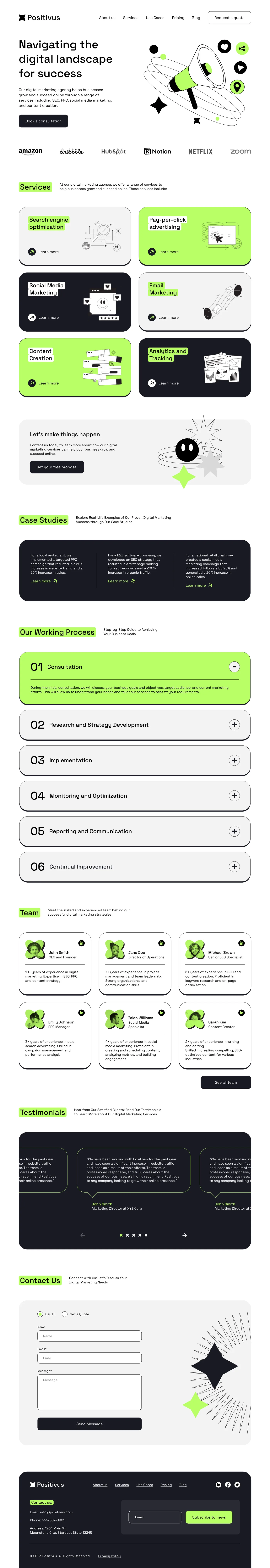 Positivus Landing Page Design (Community)